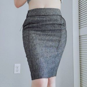 Iz A. Byer California Amy Byer Linen Cotton Blend Pencil Skirt Size 3